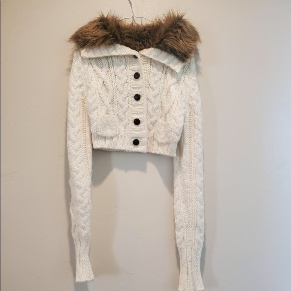 vintage fur sweater
